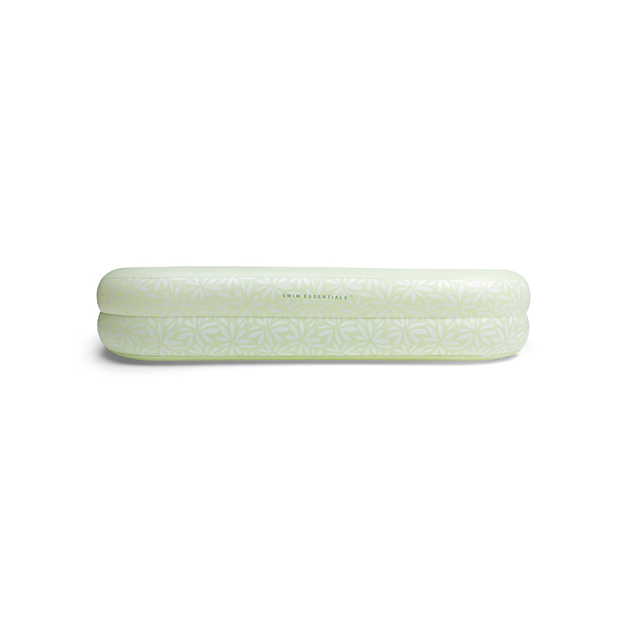 The side of the green inflatable pool with the Swim Essentials logo on a white background, it is only the side. You can't see the inside of the pool.