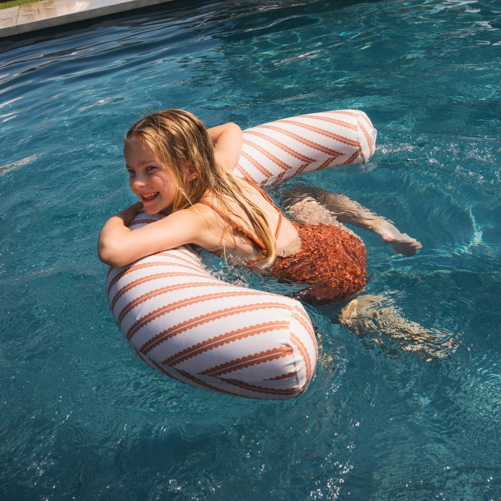 Premium Swim Noodle - Red/Beige - Saint Tropez