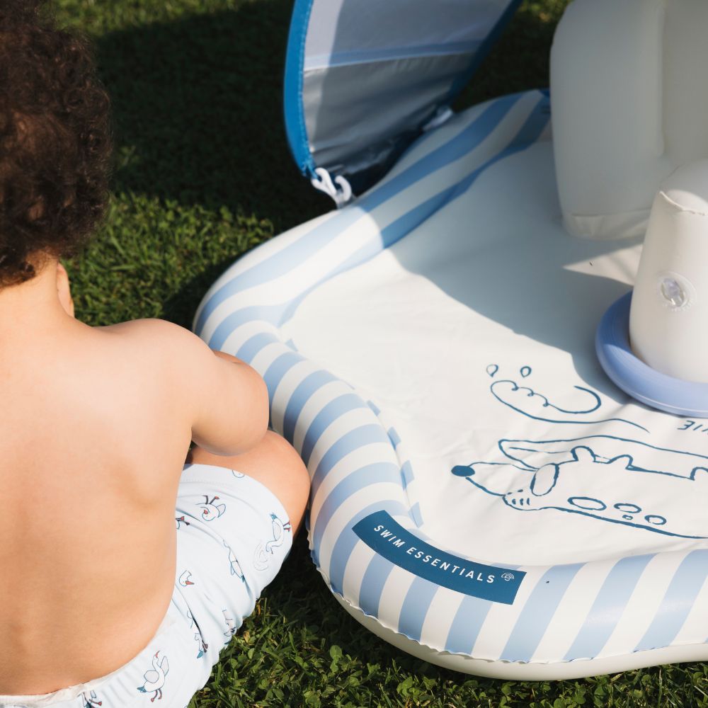 Baby Splash Mat - Blue - Surfer - Ø 29.9 in