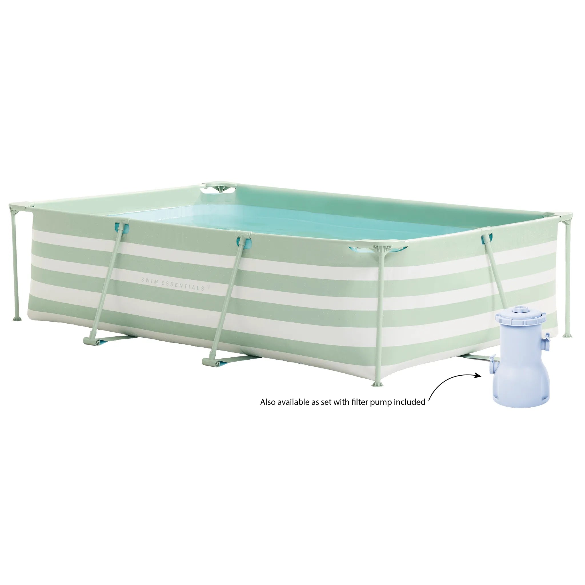 Frame Pool - Green/White - Essence - 118.1 × 78.7 × 29.5"