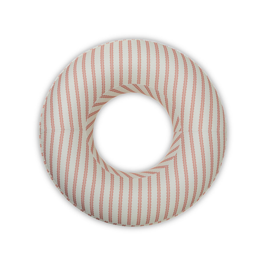 Premium Swim Ring - Red/Beige - Saint Tropez - Ø 47.2 in