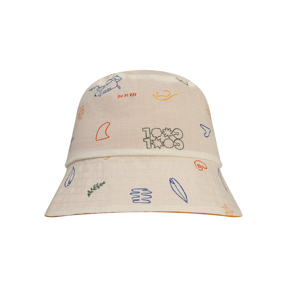 Sun Hat Reversible - Beige/Orange - Catch A Wave