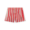 Swim Shorts - Beige/Red - Lobster Stripe - Adult