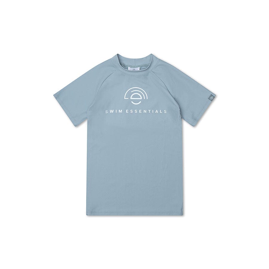 Light green t-shirt with 'Swim Essentials' logo on a white background