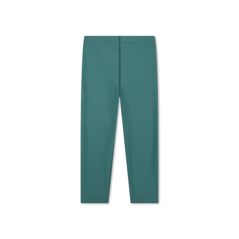 Green UV leggings on a white background